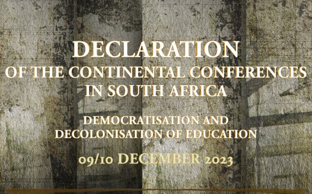 Declaration of the Continental Conferences in South Africa